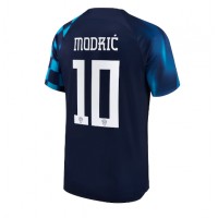 Kroatien Luka Modric #10 Udebanetrøje VM 2022 Kortærmet